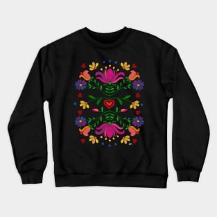 Colorful Mexican Embroidery Crewneck Sweatshirt